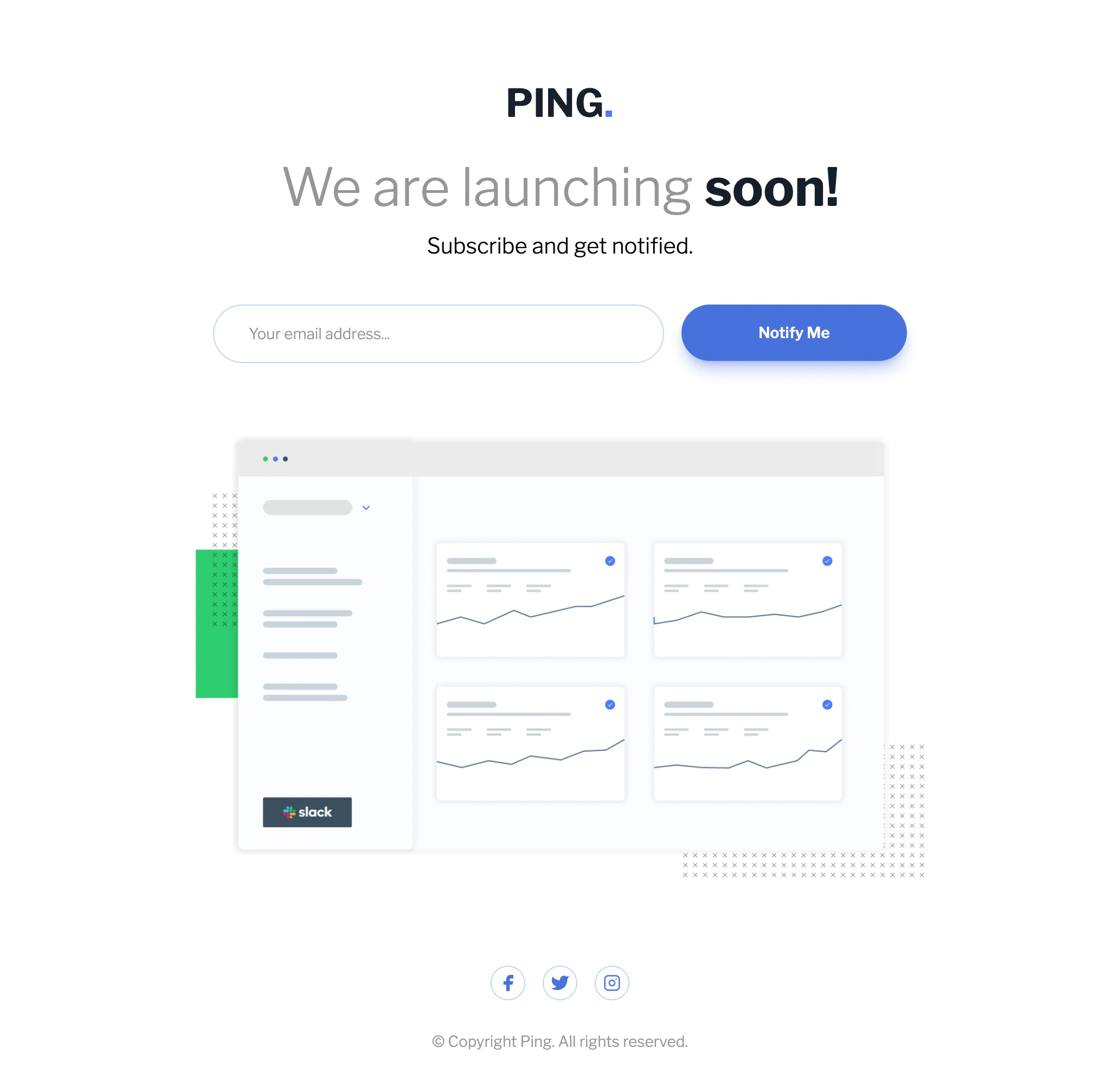 Ping Sign Up Page project screenshot